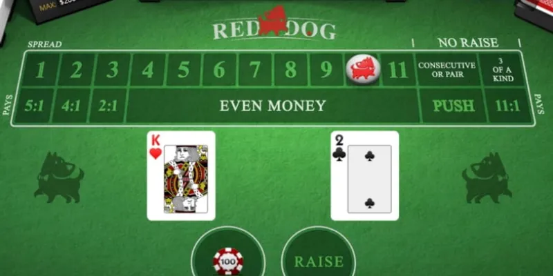 Các bước chơi Red Dog